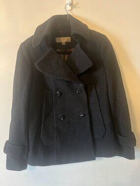 Marc New york Black Wool Peacoat